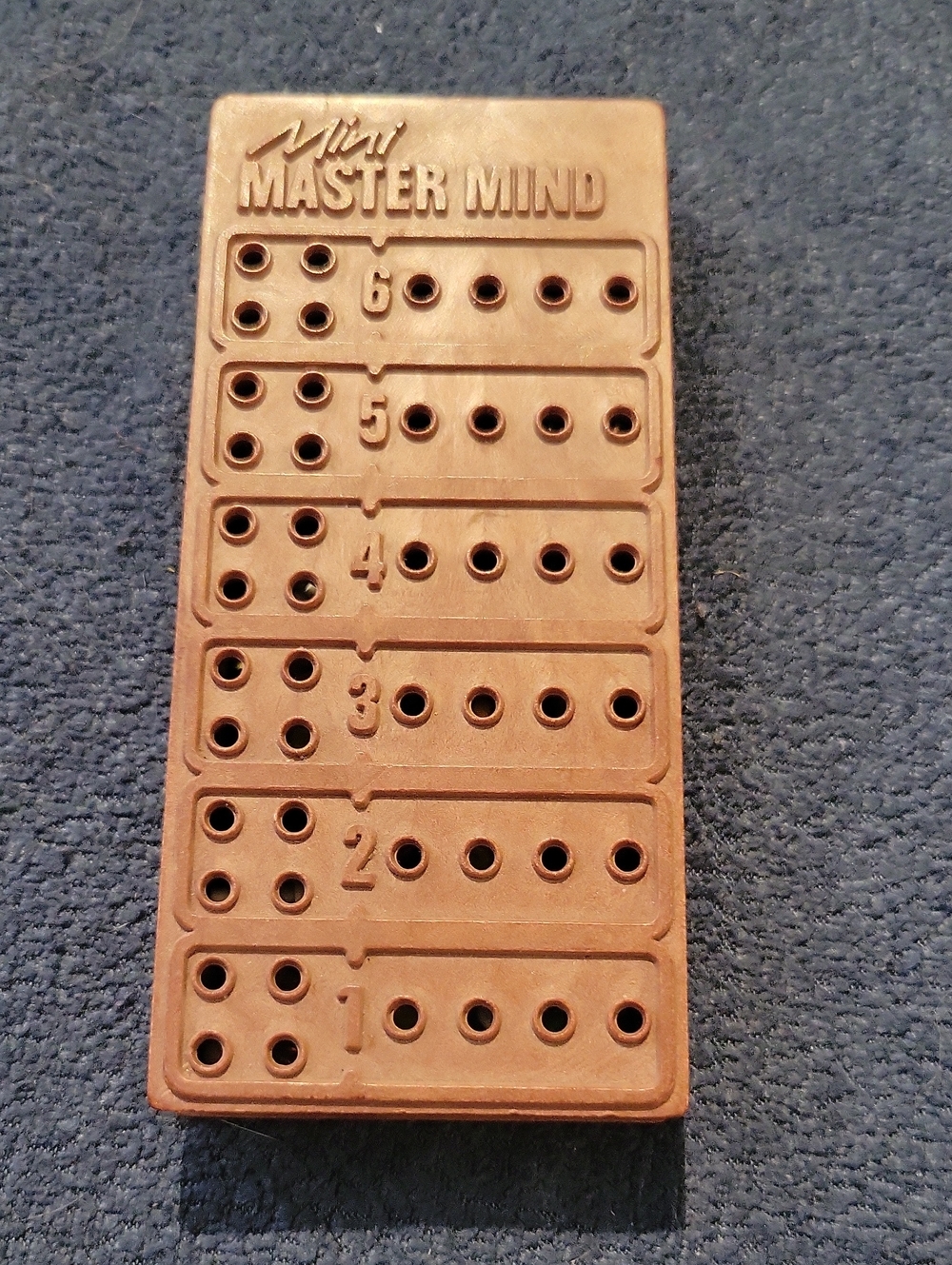 Vintage 1974 Mini Mastermind Handheld Travel Game